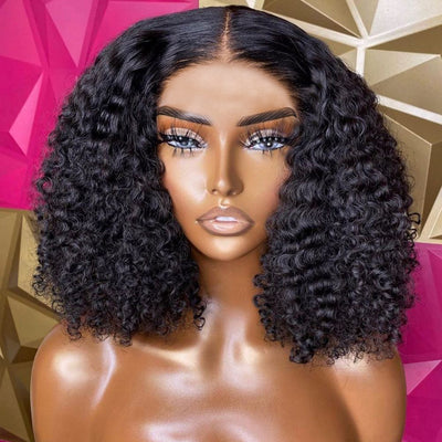 Peluca Bob Corto Jerry Curly Cabello Humano Premium Sunper Queen - Image 8