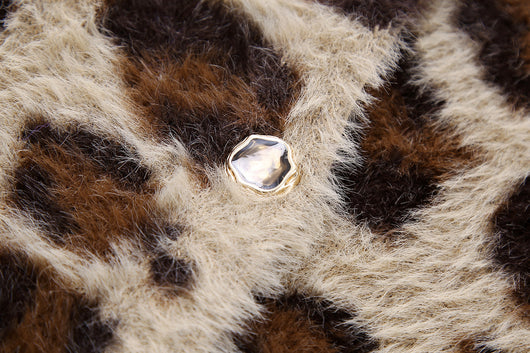 Abrigo Tejido Jacquard con Patrón Animal y Efecto Pelaje Artificial - Image 21