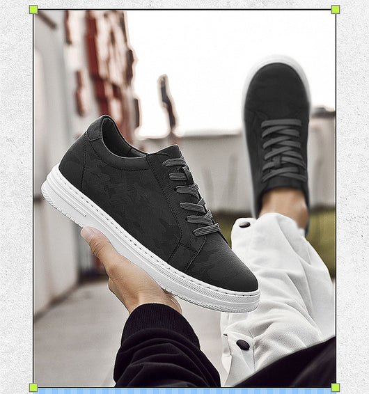 Zapatillas Deportivas Blancas para Hombre con Suela Elevada y Altura Aumentada - Image 20
