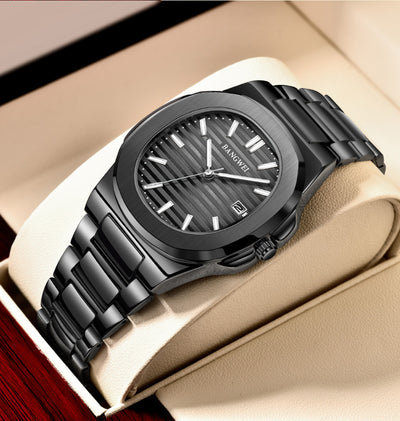 Reloj Hombre Acero Inoxidable Resistente al Agua con Esfera Luminosa - Image 30