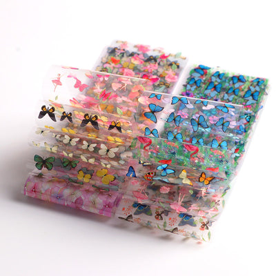Calcomanías de Uñas Leopardo con Flores - Image 8