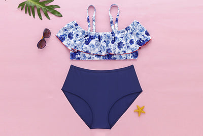 Traje de Baño Estampado Talla Grande para Mujer - Image 8