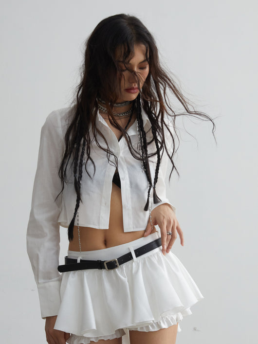Camisa Corta de Algodón Blanco - Comodidad y Estilo - Image 13