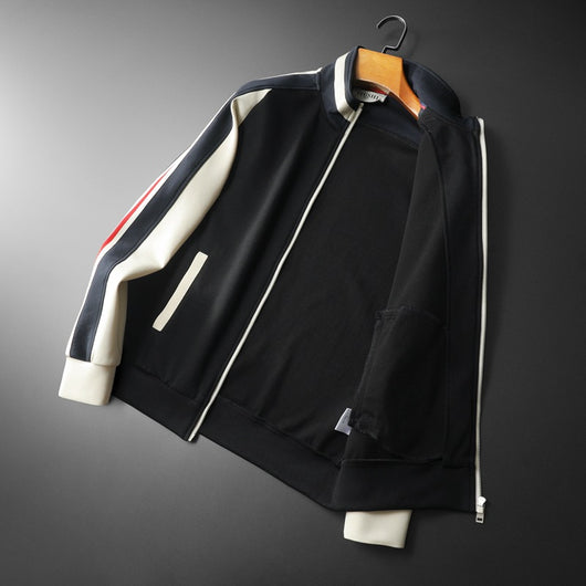 Cardigan Tipo Chamarra con Cuello de Pie para Hombre Talla Grande - Image 4