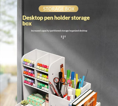 Caja Organizadora Multifuncional de Alta Capacidad con Soporte Inclinado para Bolígrafos - Image 9