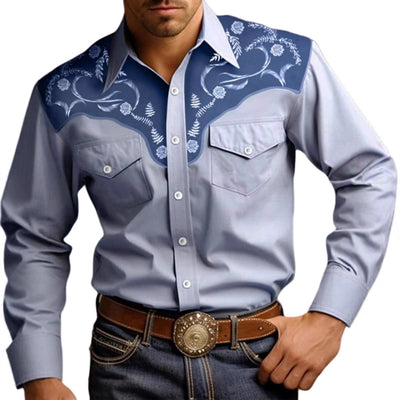 Camisa Vaquera Clásica de Manga Larga para Hombre - Image 4