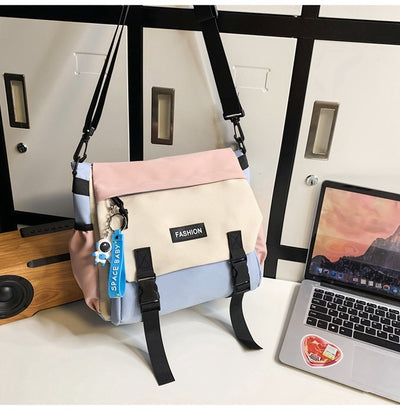 Bolsa de Hombro Casual Mujer Capacidad Grande Diseño Neutro Japonés - Image 28