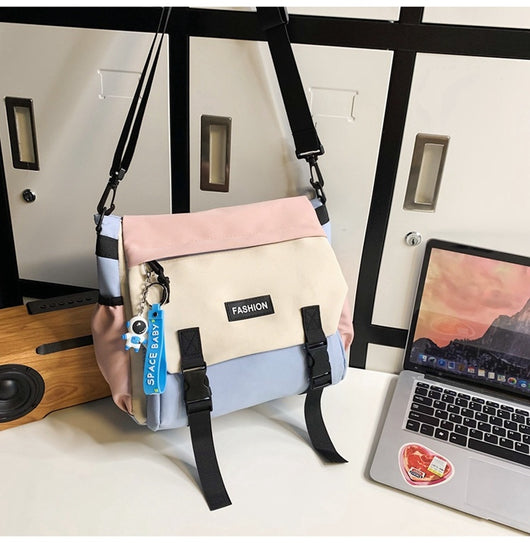 Bolsa de Hombro Casual Mujer Capacidad Grande Diseño Neutro Japonés - Image 28
