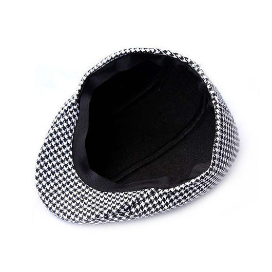 Boina de Lana a Cuadros para Padres e Hijos - Estilo Casual Pied de Poule - Image 6