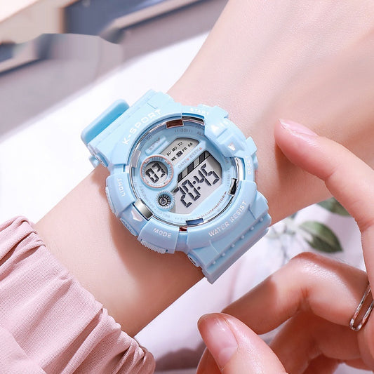 Reloj Deportivo Luminoso Multifuncional Resistente al Agua para Niños
