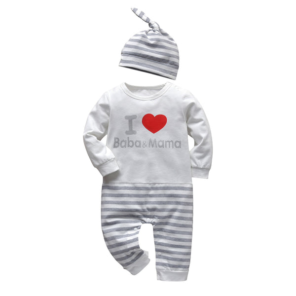 Pijama Enterizo para Bebé - I Love Mom and Dad
