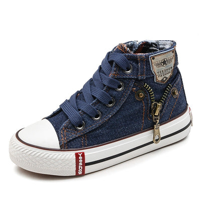 Zapatillas Deportivas Otoño para Niños y Niñas - Tenis Respirable de Lona y Denim - Image 6