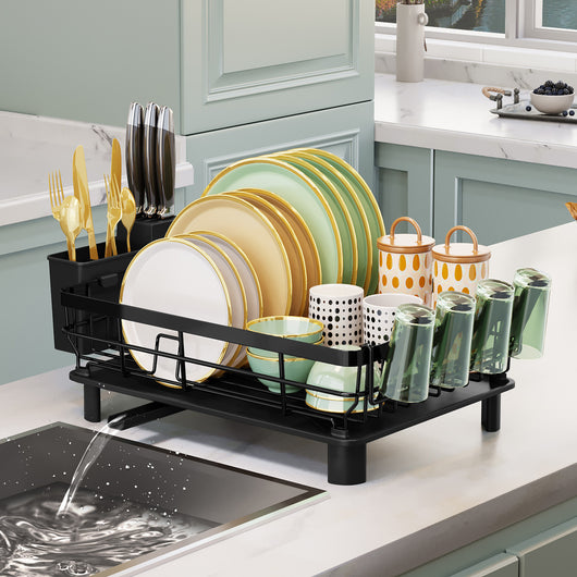 Escurridor Organizador de Cocina de Dos Niveles para Platos y Tazones - Image 4