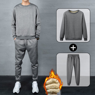 Conjunto de Sudadera Gruesa de Terciopelo para Hombre Talla Grande - Image 15