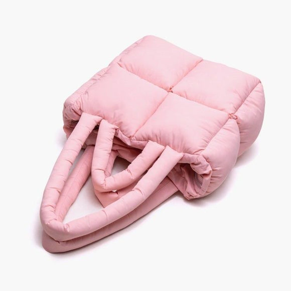 Bolso de Hombro Acolchado en Plumón para Mujer