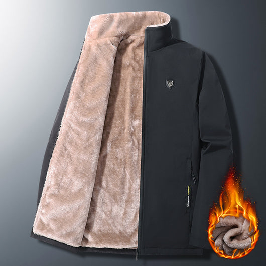 Chaqueta de Cordero Acolchada para Hombre Talla Grande - Calidez Extrema - Image 9