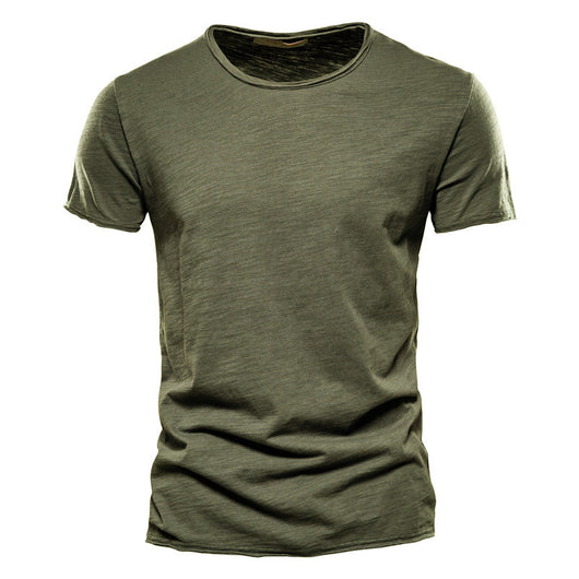 Camiseta Slim Fit de Algodón Texturizado para Hombre - Image 2