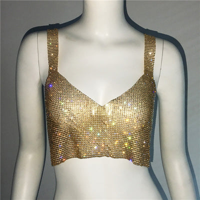 Top Corto Sexy con Escote Profundo y Detalles de Strass - Image 5