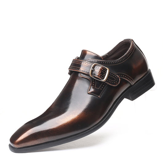 Zapatos de Cuero Ingleses Puntiagudos para Hombre - Image 15