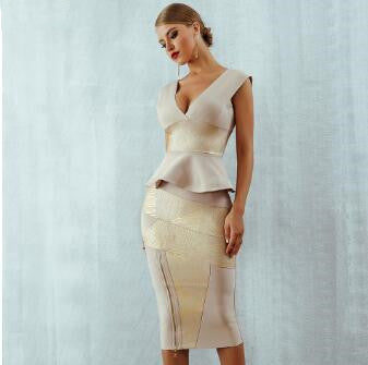 Conjunto de Falda Dos Piezas con Volantes Ajustados - Image 4