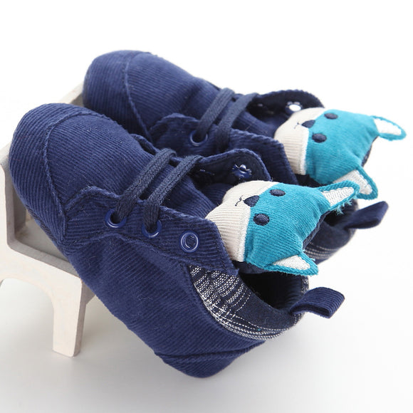 Zapatos para Bebé con Diseño de Osito y Zorro - Primeros Pasos Antideslizantes