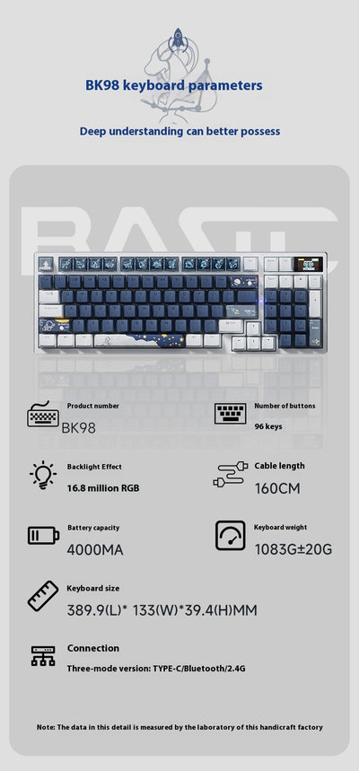 Teclado Mecánico Inalámbrico Tres Modos de Conexión - Image 11