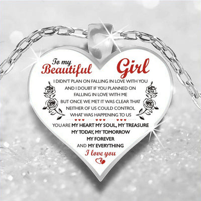 Collar Corazón de Durazno - Dije de Amor para Cadena de Suéter - Image 2