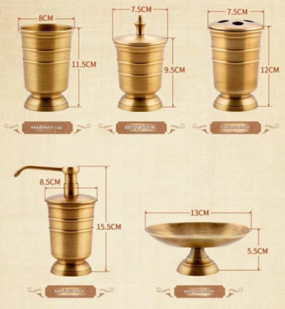 Juego de Accesorios de Baño en Bronce - Image 7