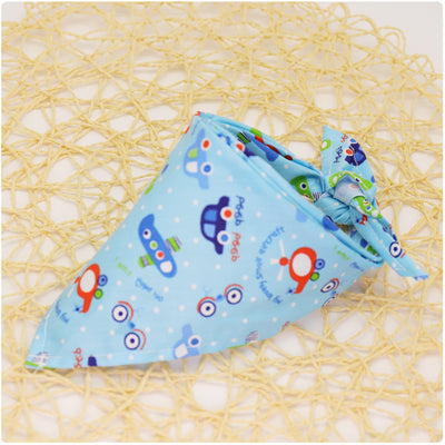 Pañuelo Triangular de Algodón con Encaje y Estampado Infantil - Image 46