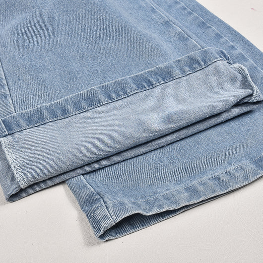 Jumpsuit Denim para Mujer con Escote V y Bolsillo Cremallera - Image 18