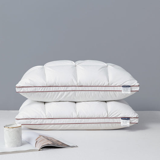 Almohada de Plumón de Ganso Blanco Premium