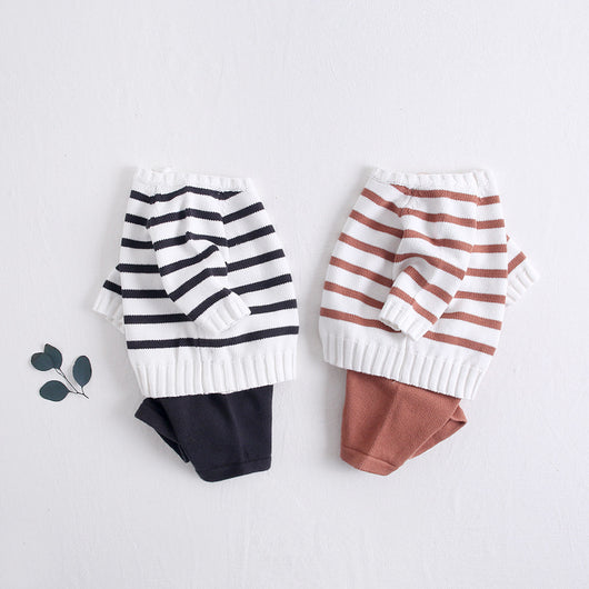 Conjunto de Dos Piezas de Suéter Tejido para Bebé - Image 2