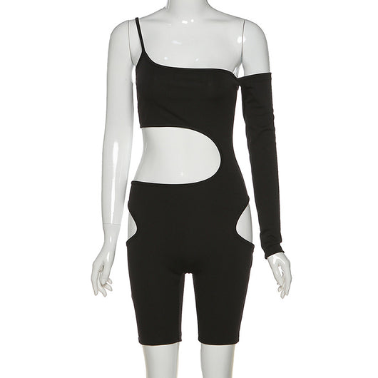 Shorts Ajustado Elegante con Cuello Halter Calado - Image 11