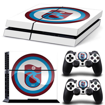 Camouflage skin set for PS4 console and two controllers, featuring a green, brown, and black textured pattern. - Image 6