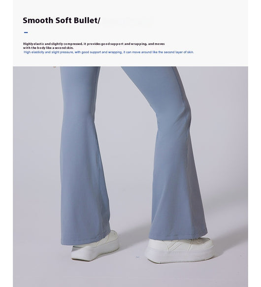 Pantalones Yoga Cintura Alta con Textura Satinada y Control Abdominal - Image 9
