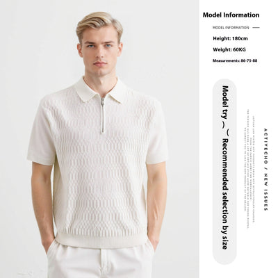 Polo Slim Fit con Textura Twist - Diseño Minimalista y Versátil - Image 5