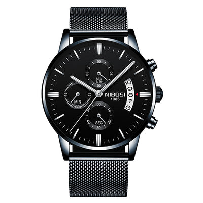 Reloj Cronógrafo Deportivo de Acero Inoxidable Dorado para Hombre - Image 11