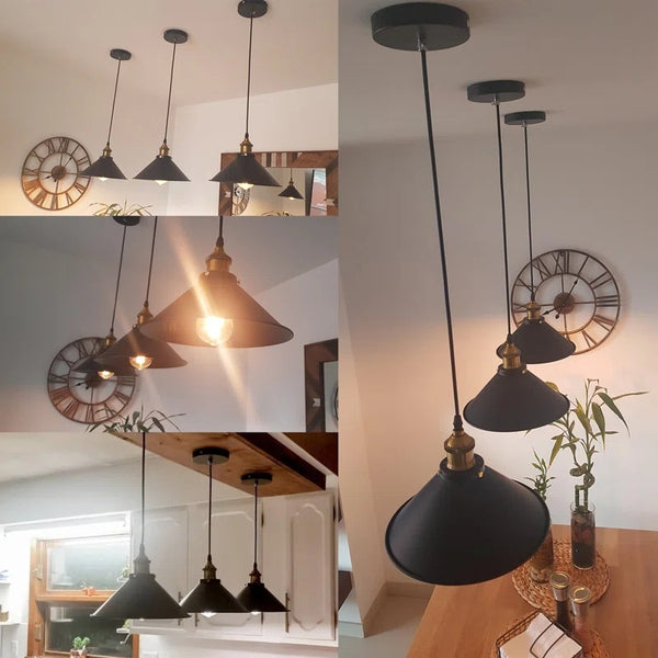 Lámpara Colgante Industrial Retro - Diseño Minimalista Creativo