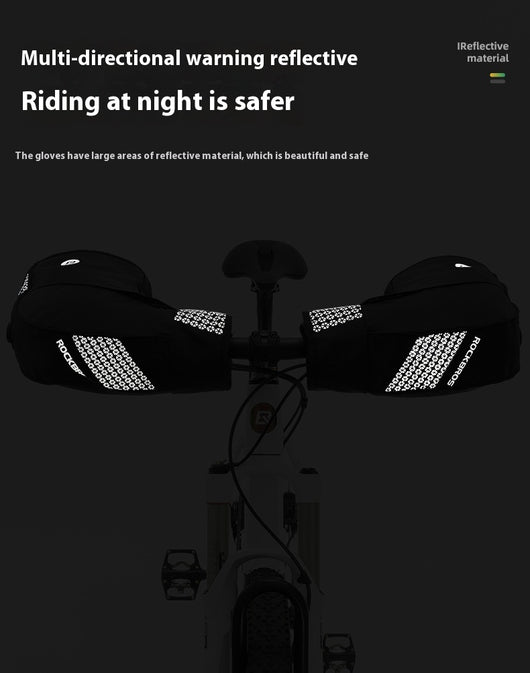 Guantes Protectores para Bicicleta de Montaña Invierno con Cobertura de Manillar - Image 21