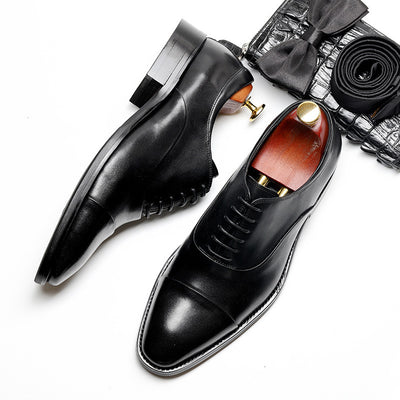 Zapatos de Cuero Formales Versátiles para Hombre con Articulaciones Flexibles - Image 3