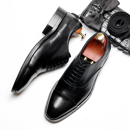 Zapatos de Cuero Formales Versátiles para Hombre con Articulaciones Flexibles - Image 3