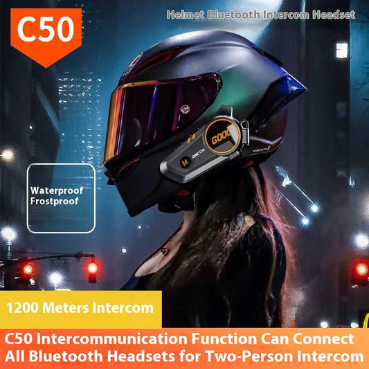 Intercomunicador Inalámbrico para Casco Motociclista Resistente al Agua - Image 2