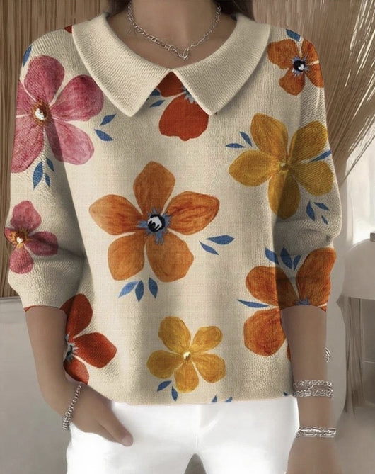 Polo Mujer Cuello V Manga Larga Color Sólido - Image 17
