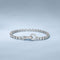 Pulsera de Plata Esterlina con Diseño de Burbujas y Diamantes Completos