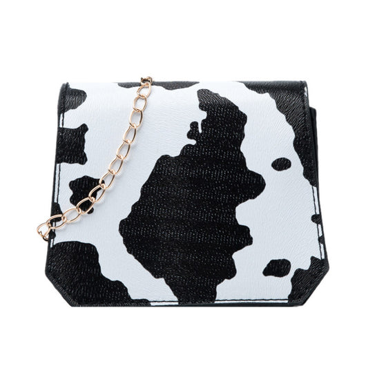 Bolso Bandolera para Labiales Estilo Coreano con Cadena y Estampado Vaca - Image 4