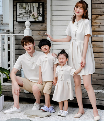 Conjunto Hanfu Familiar Tradicional Chino - Madre, Hija e Hijo - Image 11