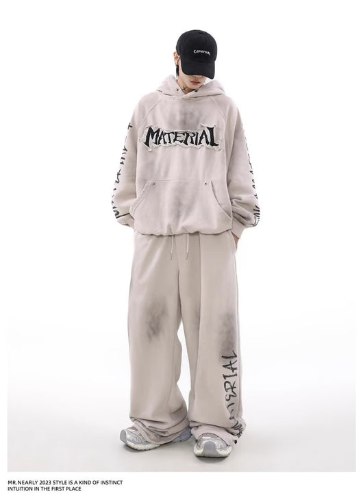 Sudadera Vintage Americana con Diseño Graffiti Desgastado - Image 23