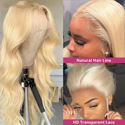 Peluca Rubia Ondas Grandes Cabello Largo Rizado para Mujeres Africanas con Encaje - Image 6