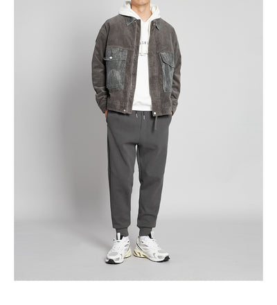 Pantalones Casuales para Hombre Otoño-Invierno con Cintura Media y Cordón - Image 16