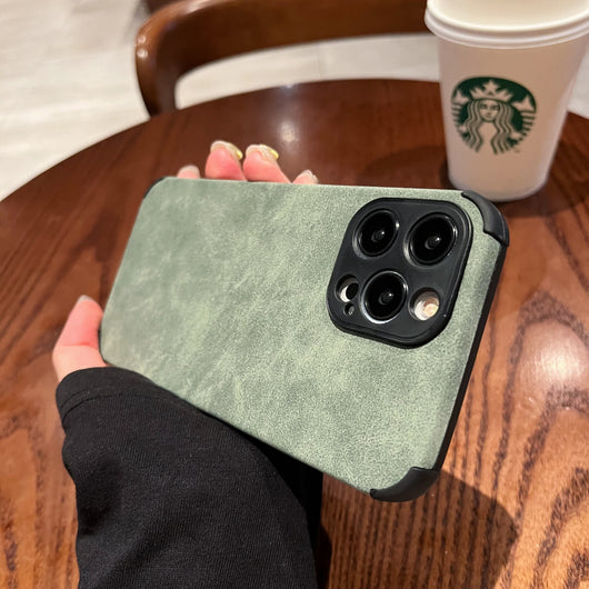 Funda de Teléfono de Pelaje Suave en Colores Lisos - Image 12